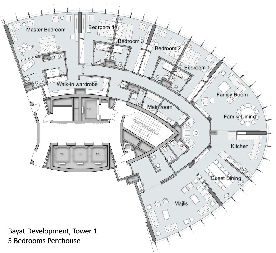 5 Bedroom Penthouse